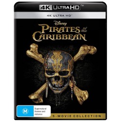 Piratas del caribe 1-5  4k